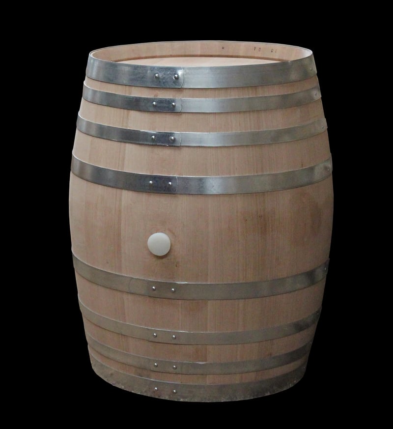 Wine barrel planter